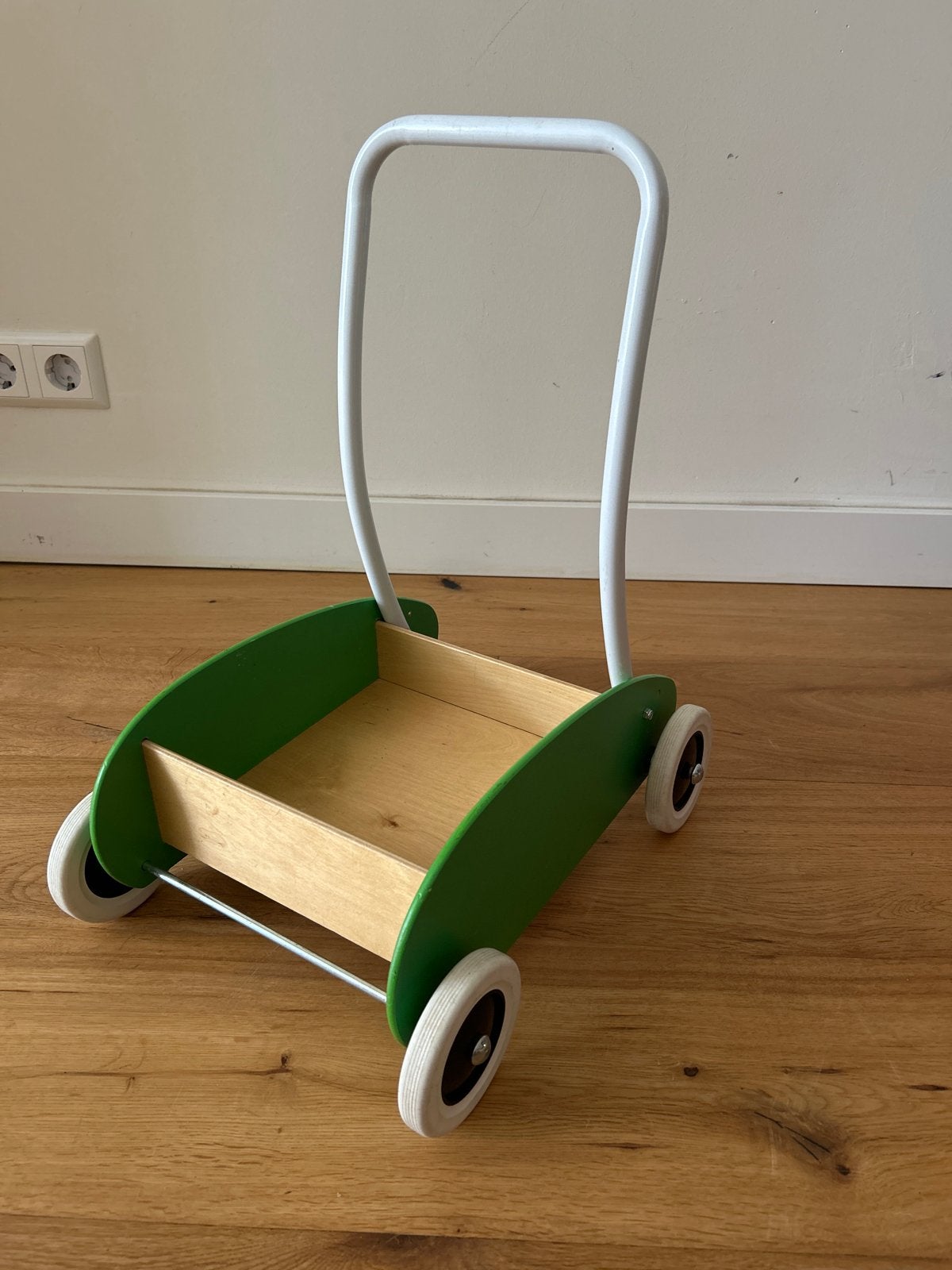 Houten loopwagen - Gebruikt maar nog prima, Ophalen, Gebruikt, Overige typen, Met wieltjes