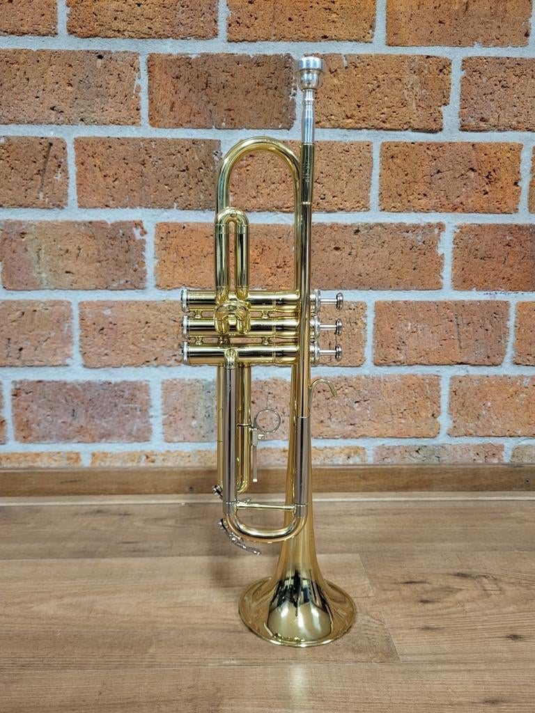 Trompet Bb Jupiter Jtr410 Goud - 32, Ophalen, Gebruikt, Bes-trompet, Met koffer