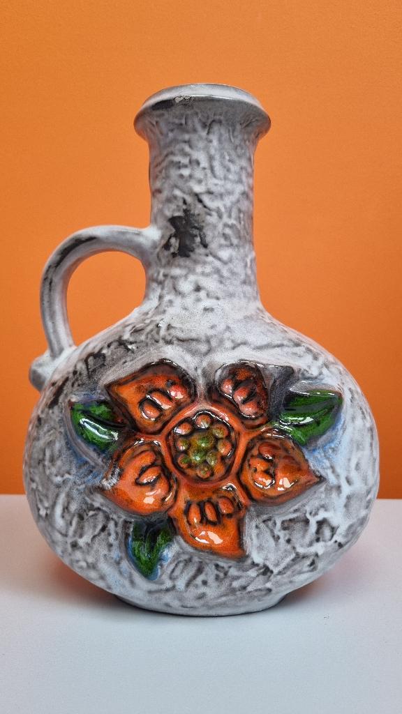 vintage fat lava vaas Carstens Tönnieshof West Germany 70s, Overige kleuren, Aardewerk of Porselein, Ophalen of Verzenden, Zo goed als nieuw