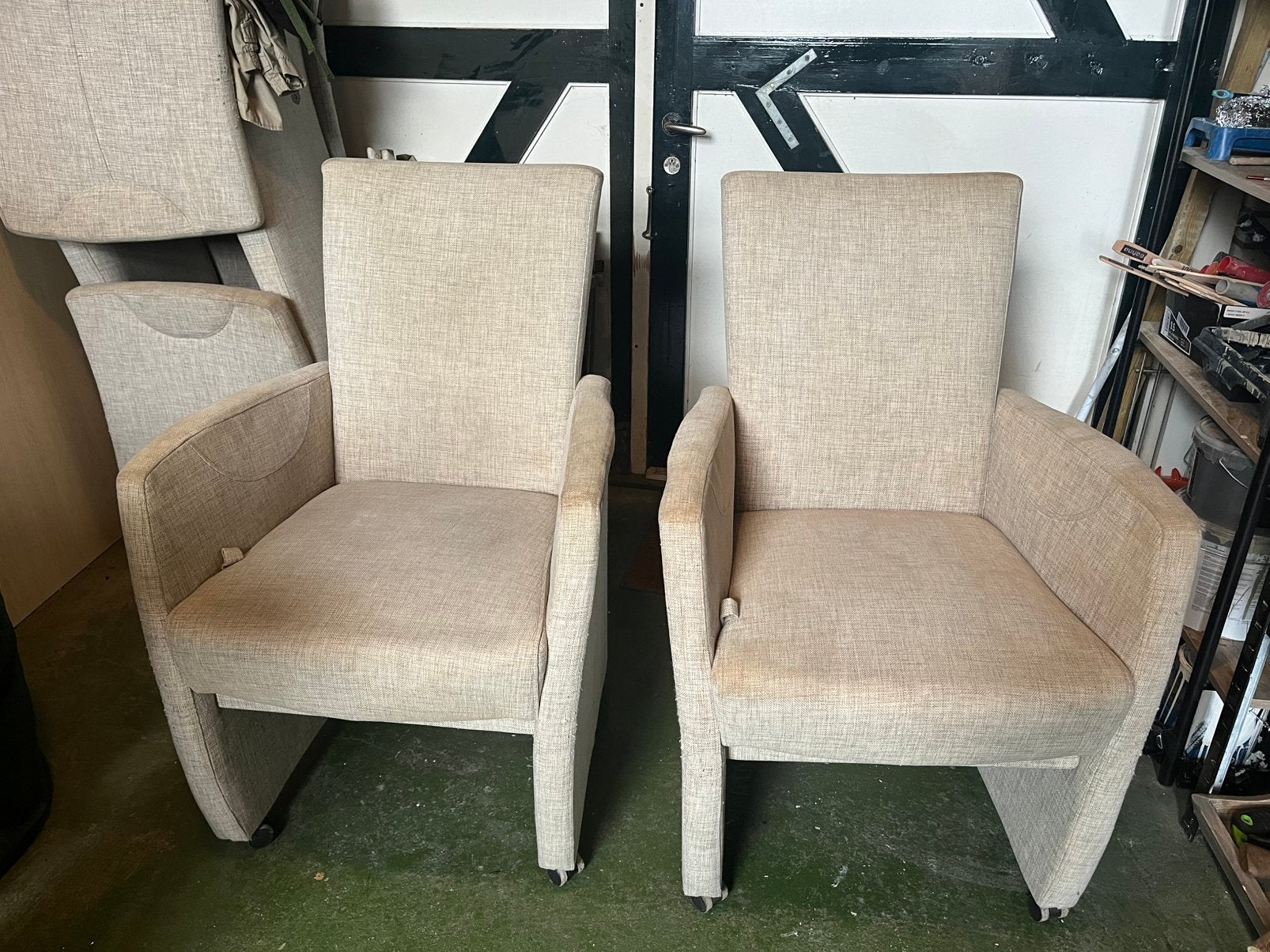 4 eettafel stoelen, Huis en Inrichting, Stoelen, Gebruikt, Vier, Overige kleuren, Ophalen