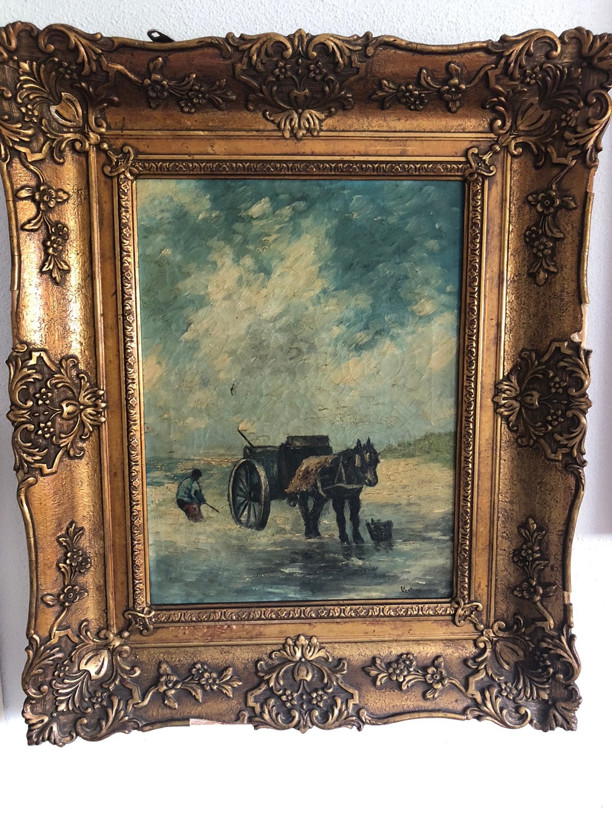 Schilderij Wie weet??? Zie info, Ophalen