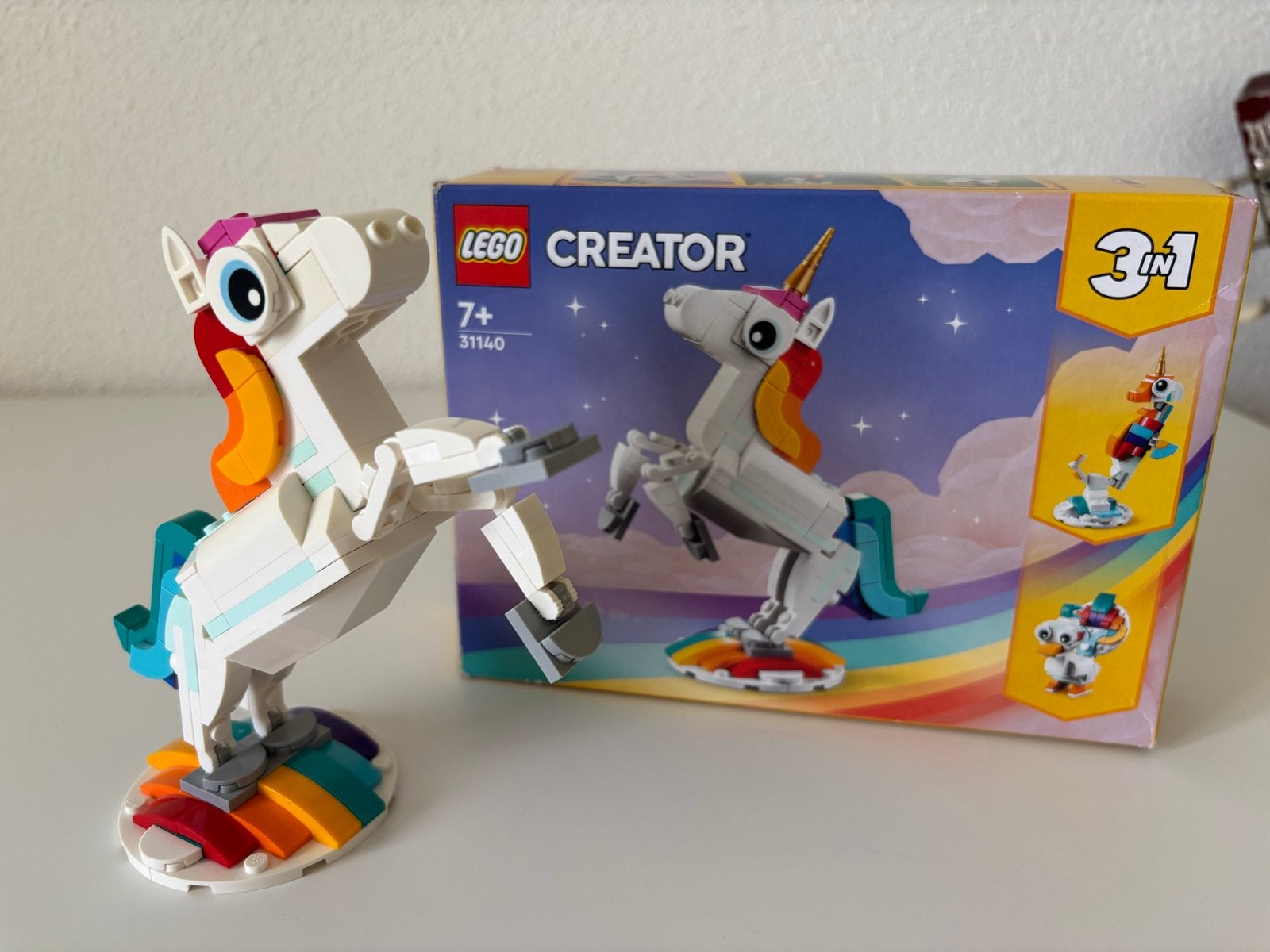 LEGO Creator 3in1 Magisch Eenhoorn Speelgoed (31140), Ophalen of Verzenden, Zo goed als nieuw, Overige merken
