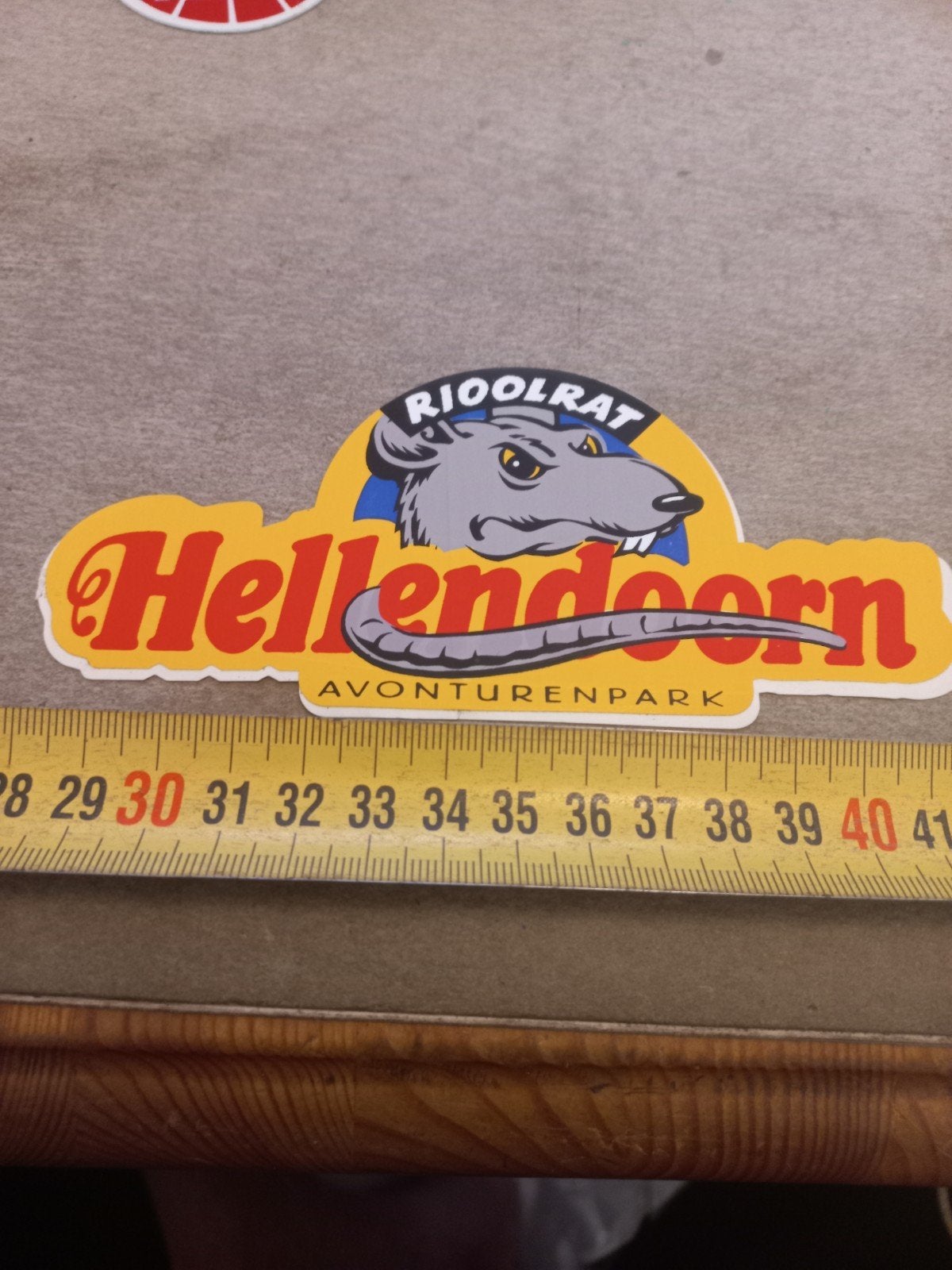 Sticker Rioolrat Hellendoorn Avonturenpark, Verzamelen, Ophalen of Verzenden