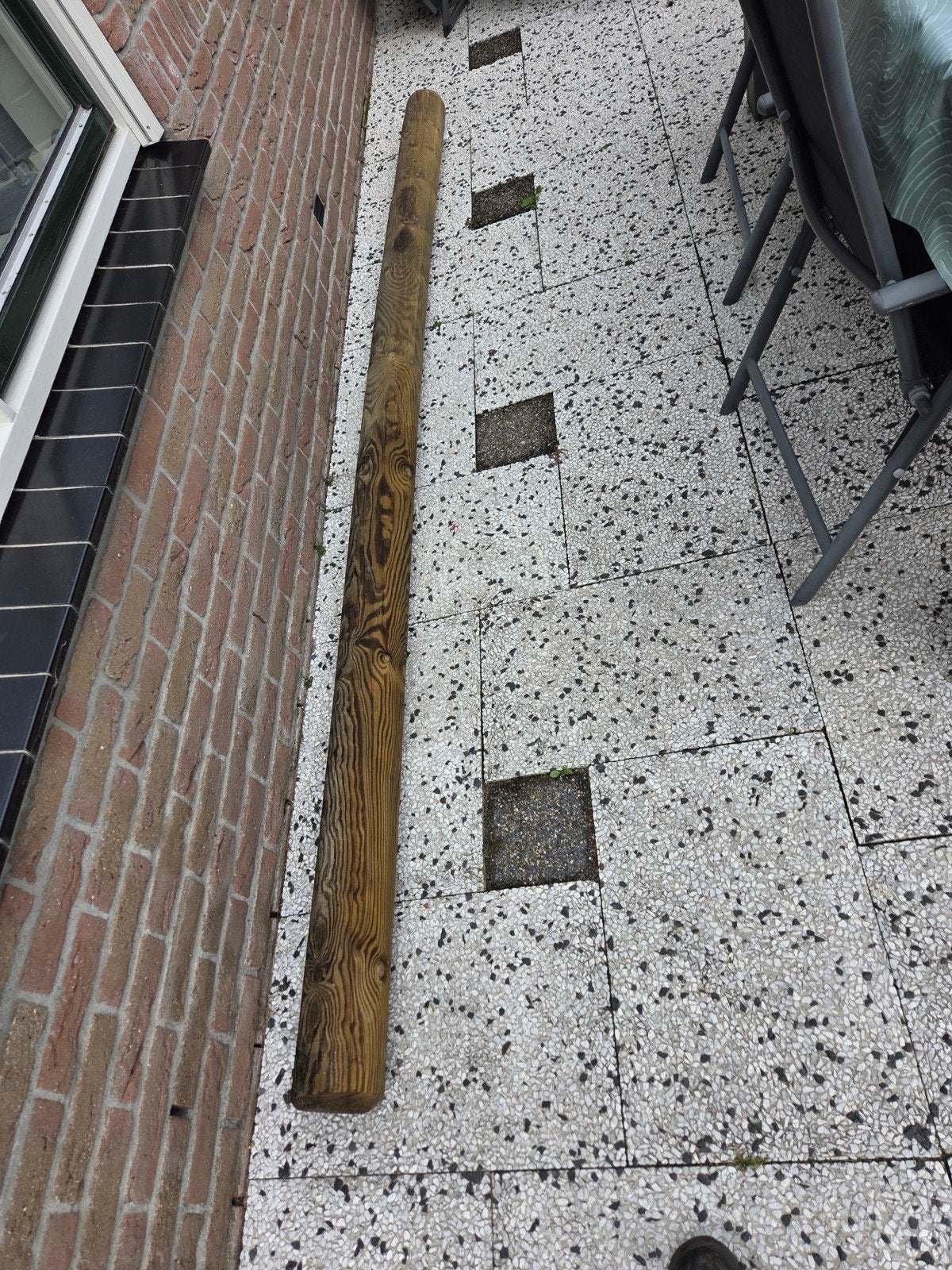 Speelhout set: Balken (1x 3m, 2x 1.5m) met verbindstukken, Ophalen, Balk, Vuren, 50 mm of meer