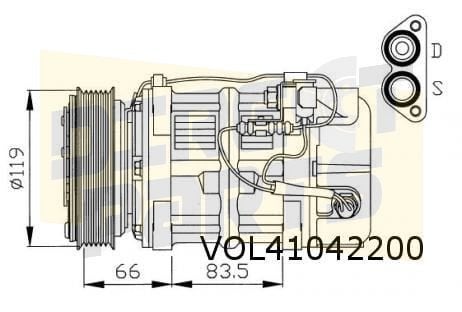 Volvo 940 (94-) / S/V90 (3.0) compressor AC (Zexel) OES! 944, -, -, Nieuw, Ophalen of Verzenden