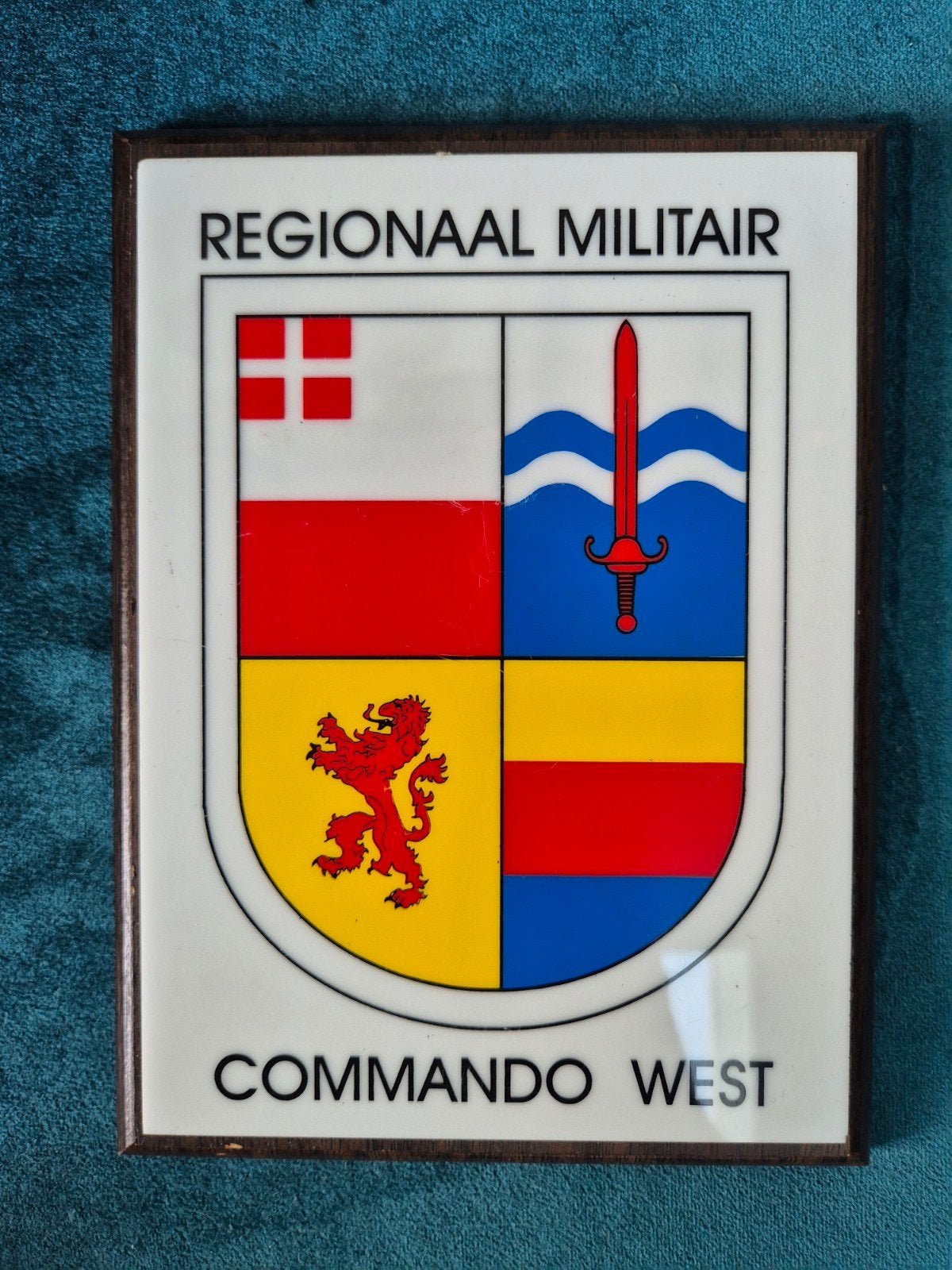 Wapenschild Regionaal Militair Commando West RMCW, Verzenden, Landmacht, Nederland, Embleem of Badge
