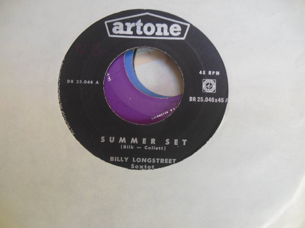 single billy longstreet sextet artone records jukebox 45rpm, Gebruikt, 7 inch, Single, Ophalen of Verzenden
