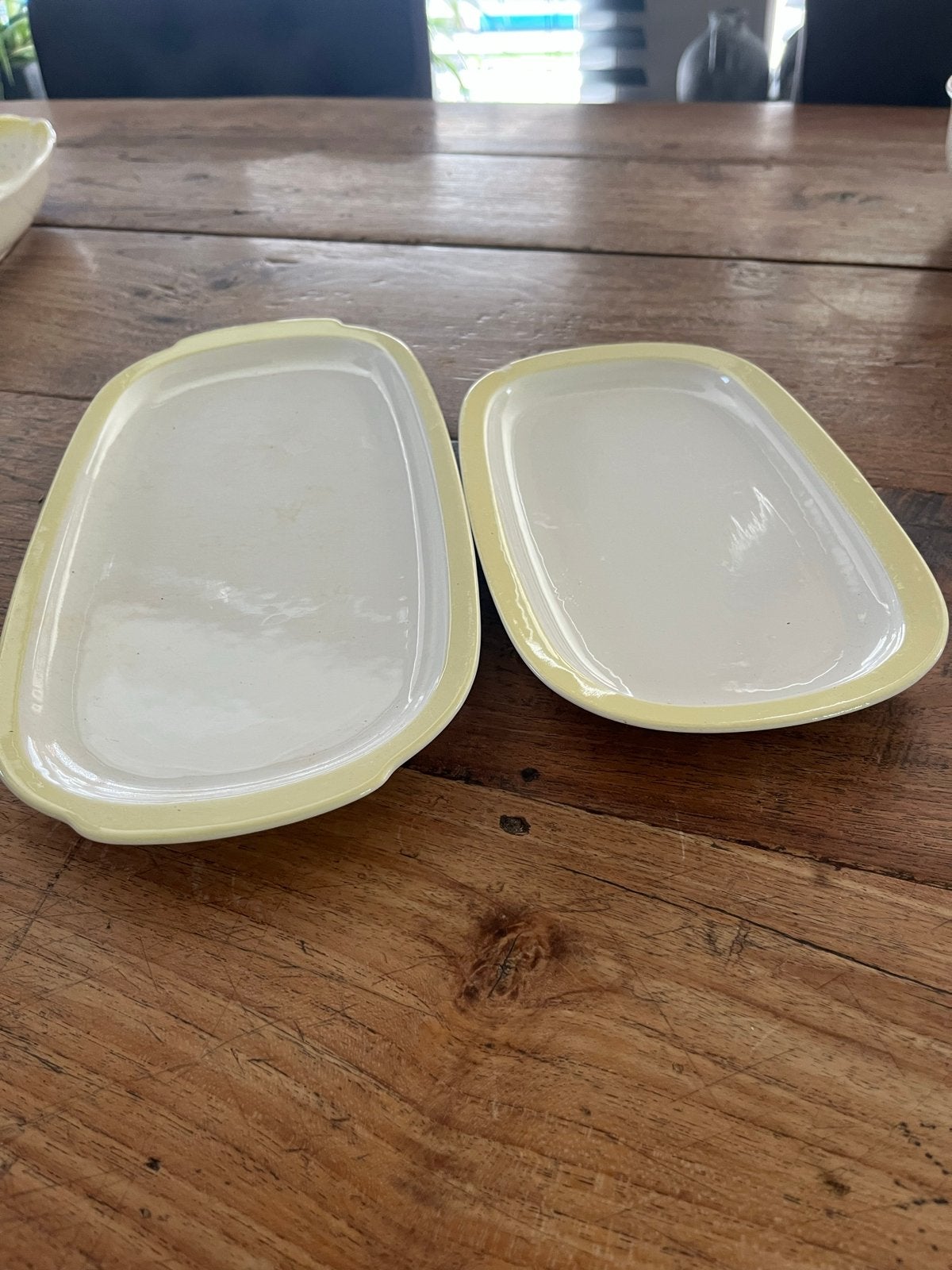 2x Vintage Petrus Regout Maastricht schaaltjes, Ophalen, Gebruikt, Overige merken, Keramiek