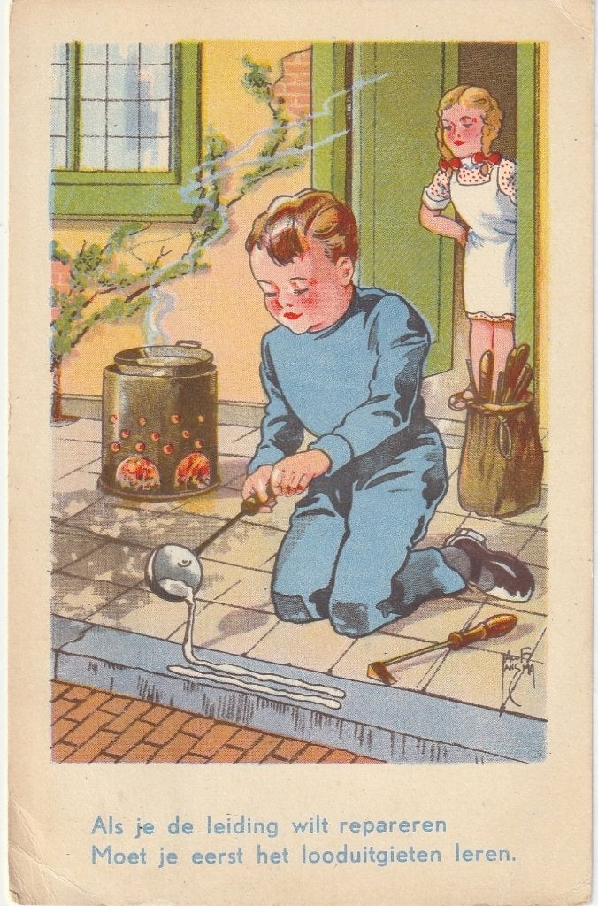 LOODGIETER  JACOB JANSMA MILLER UIT 1964 MOOIE KAART KO110, Verzamelen, Ophalen of Verzenden, 1960 tot 1980, Gelopen