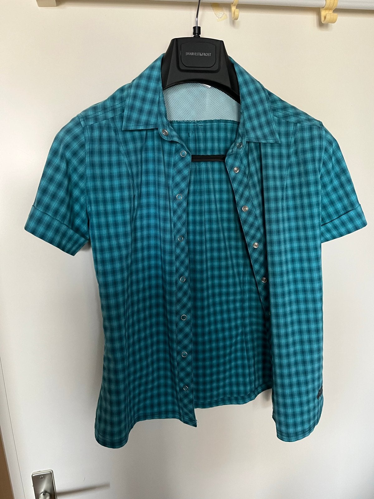 Jack Wolfskin Outdoor Blouse - Maat S, Blauw, Ophalen of Verzenden, Zo goed als nieuw, Korte mouw