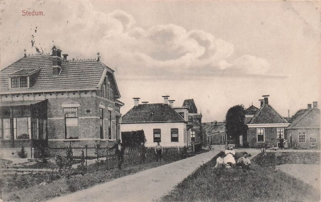 703-139-033 Stedum, Verzamelen, Ansichtkaarten | Nederland, Groningen, Voor 1920, Verzenden