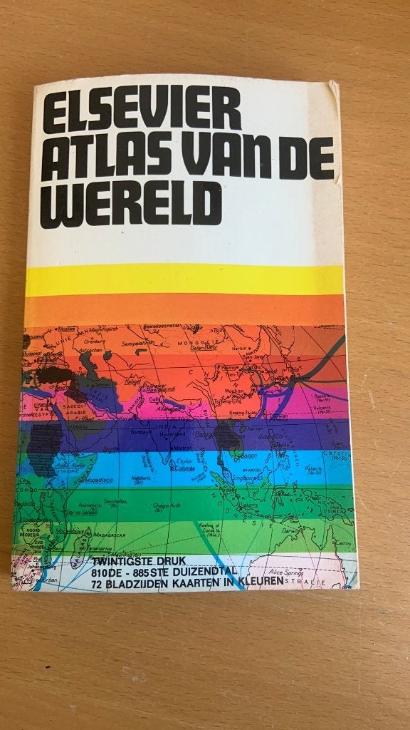Elsevier atlas van de wereld, Boeken, Overige atlassen, Ophalen of Verzenden, Zo goed als nieuw, 1800 tot 2000