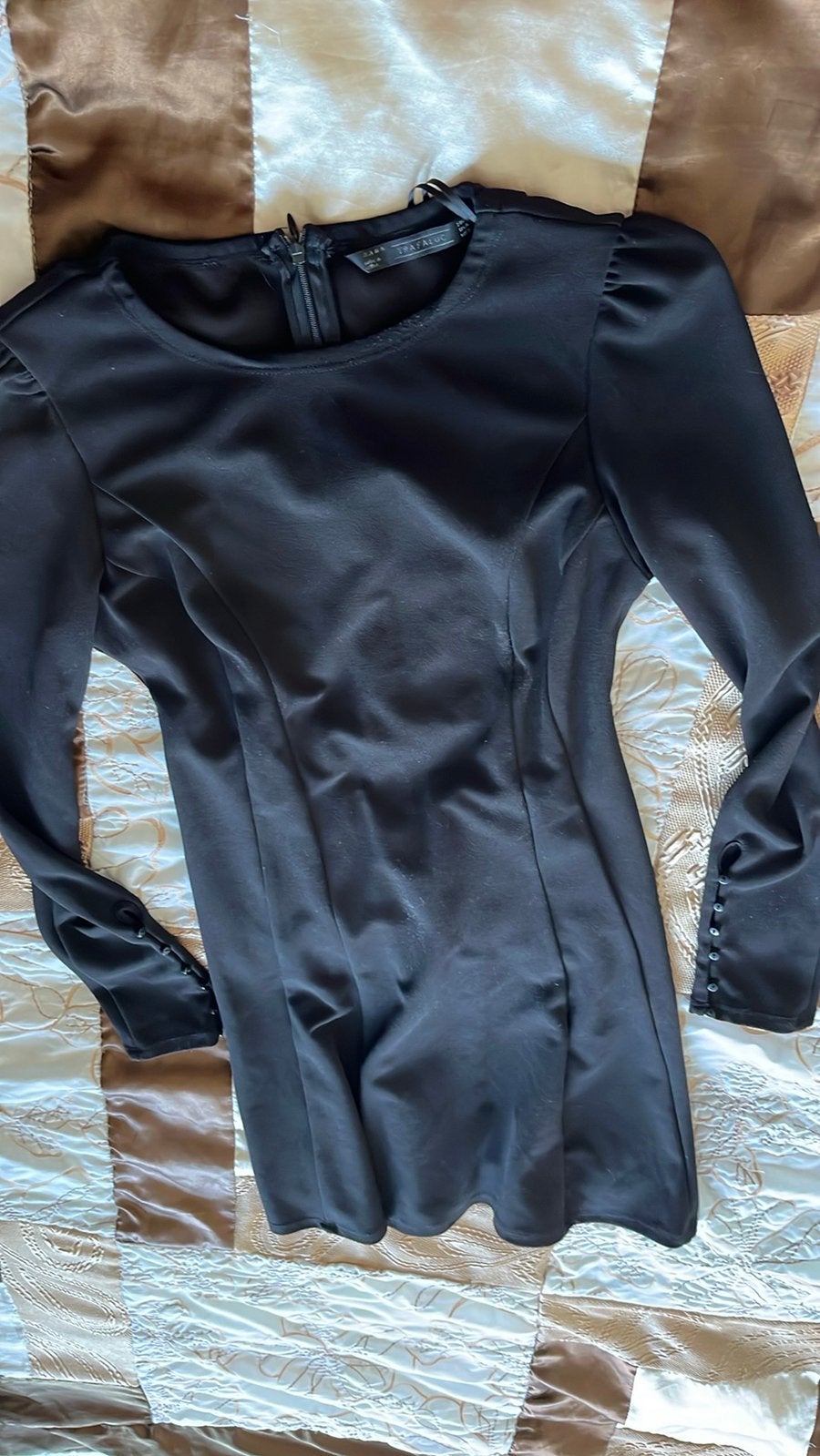 Zara ,Mooie zwarte jurk maat s, Zwart, Ophalen of Verzenden, Knielengte, Maat 36 (S)