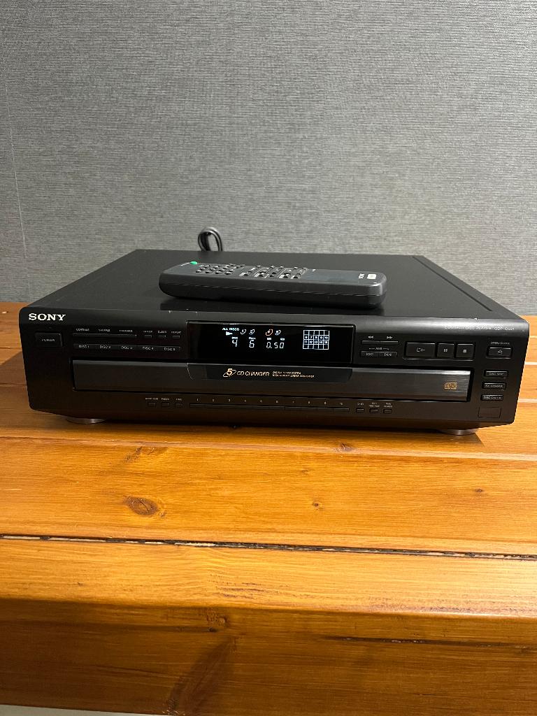Sony CDP-C661 cd wisselaar , carrousel , cd speler + afst.b., Ophalen, Gebruikt, Sony, Wisselaar