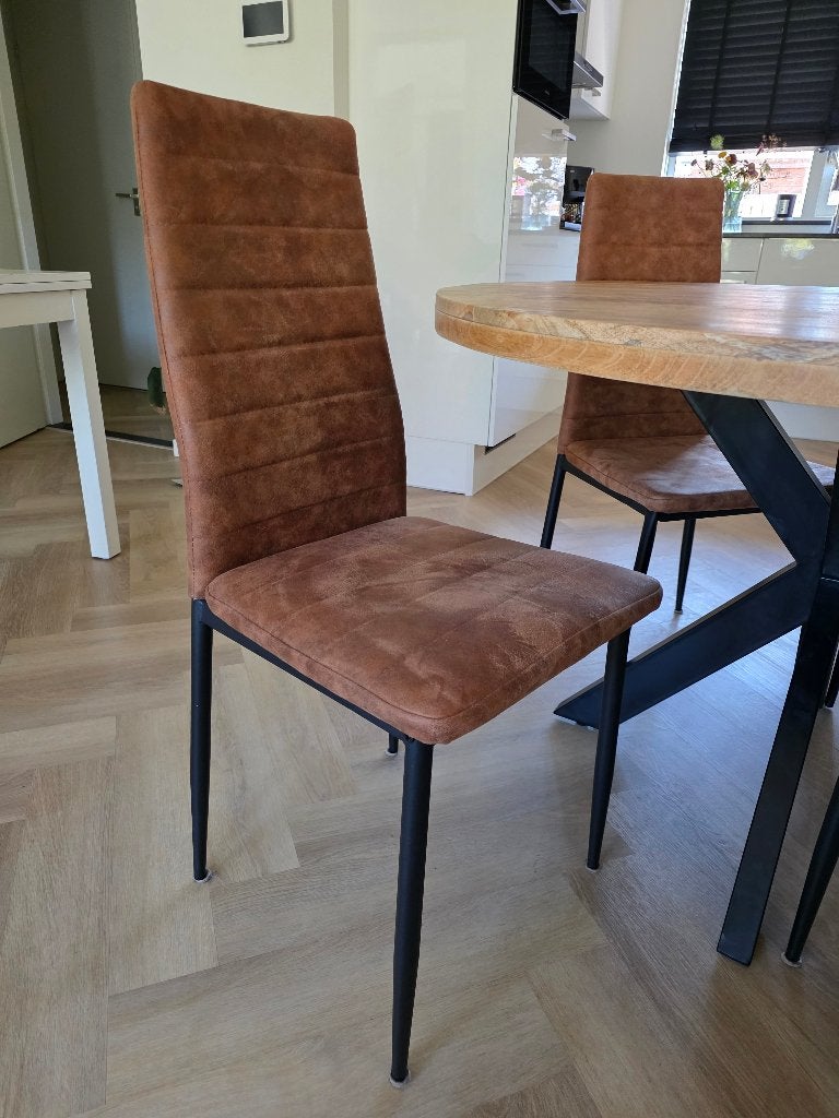 Eetafel stoelen, Ophalen, Overige materialen, Gebruikt, Bruin
