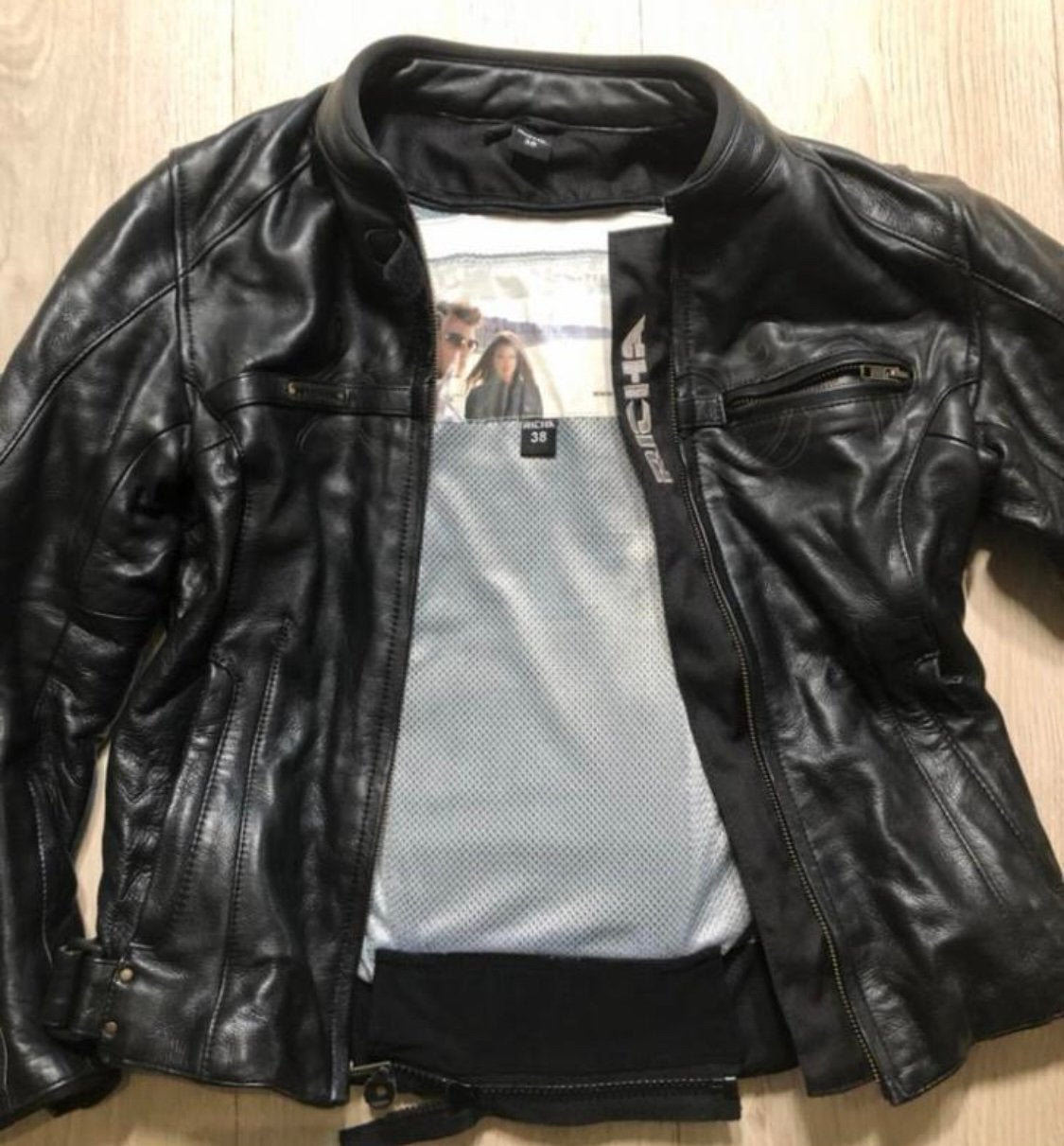 Motorjas, Motoren, Kleding | Motorkleding, Ophalen of Verzenden, Tweedehands, Dames, Jas | leer
