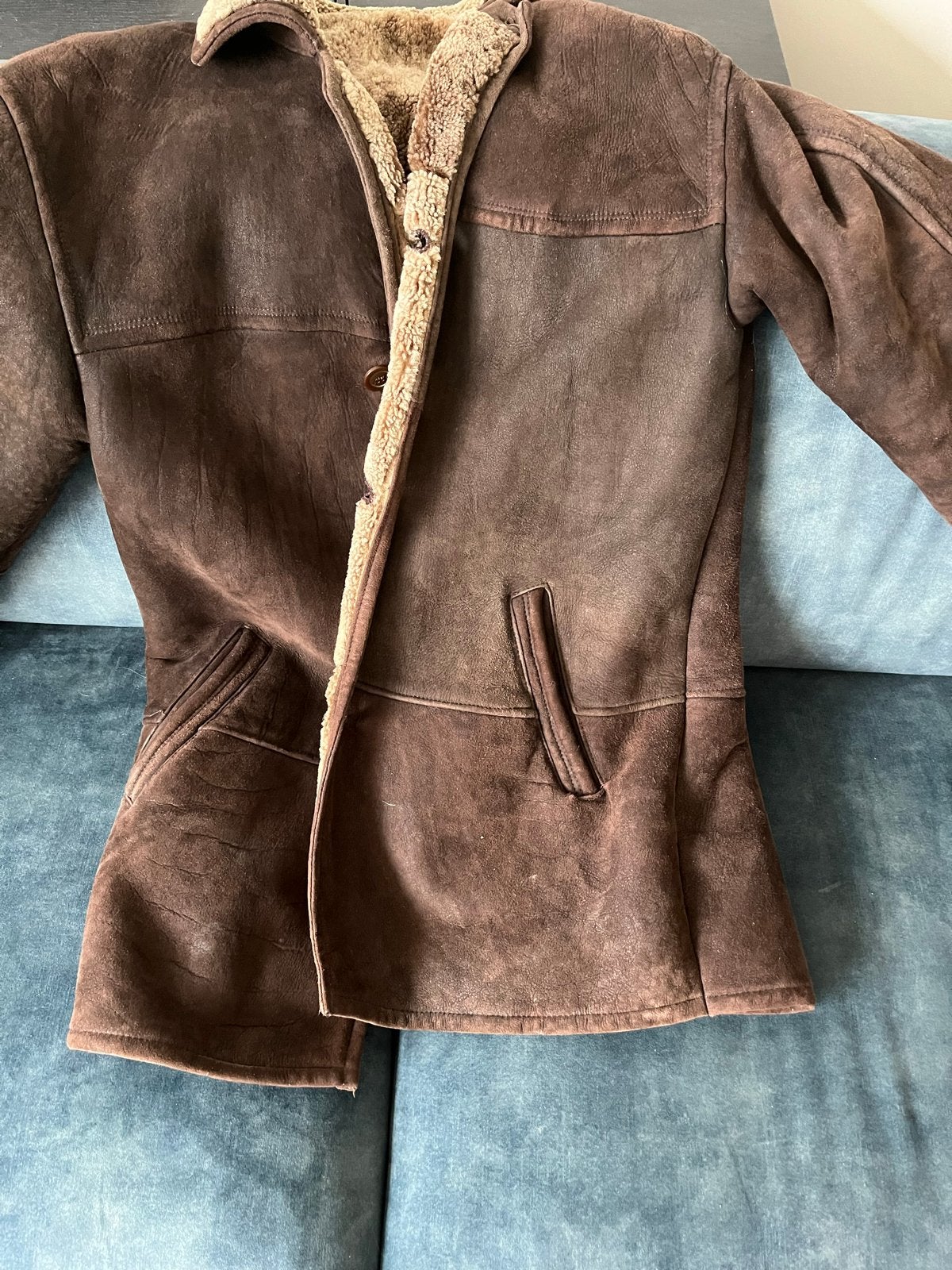 Gianni Mariolano Leren Jas - Maat 52/54 (L), Ophalen of Verzenden, Gedragen, Maat 52/54 (L), Bruin