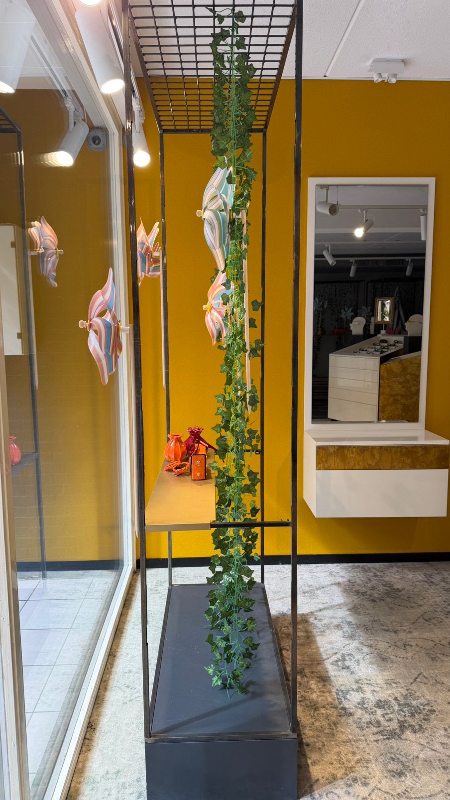 Winkel etalage decoratie rekken, Ophalen, Gebruikt