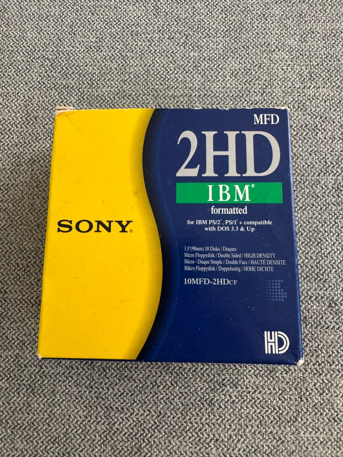 Sony 3,5 inch 2HD Diskettes (10 stuks, IBM Formatted) -Nieuw, Computers en Software, Vintage Computers, Ophalen of Verzenden