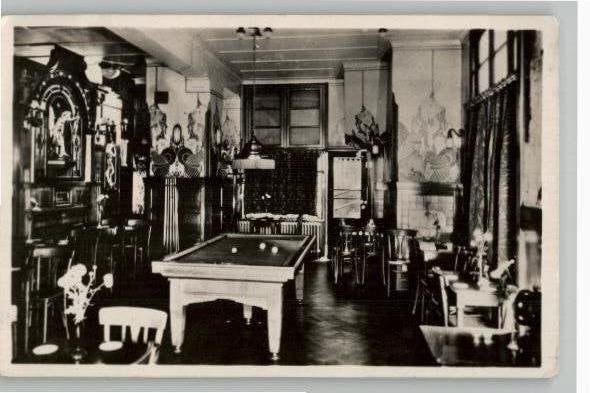 's Hertogenbosch Café De Postzegel Karrestraat SCHASRS 1950, Verzenden, 1940 tot 1960, Gelopen, Noord-Brabant