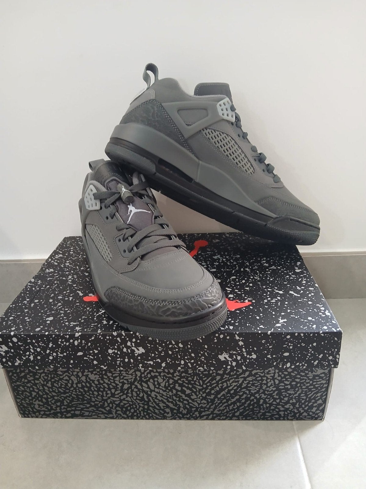 Jordan Spizike Low - Dark Grey/Smoke Grey-Black, Overige kleuren, Nieuw, Ophalen of Verzenden, Sneakers of Gympen