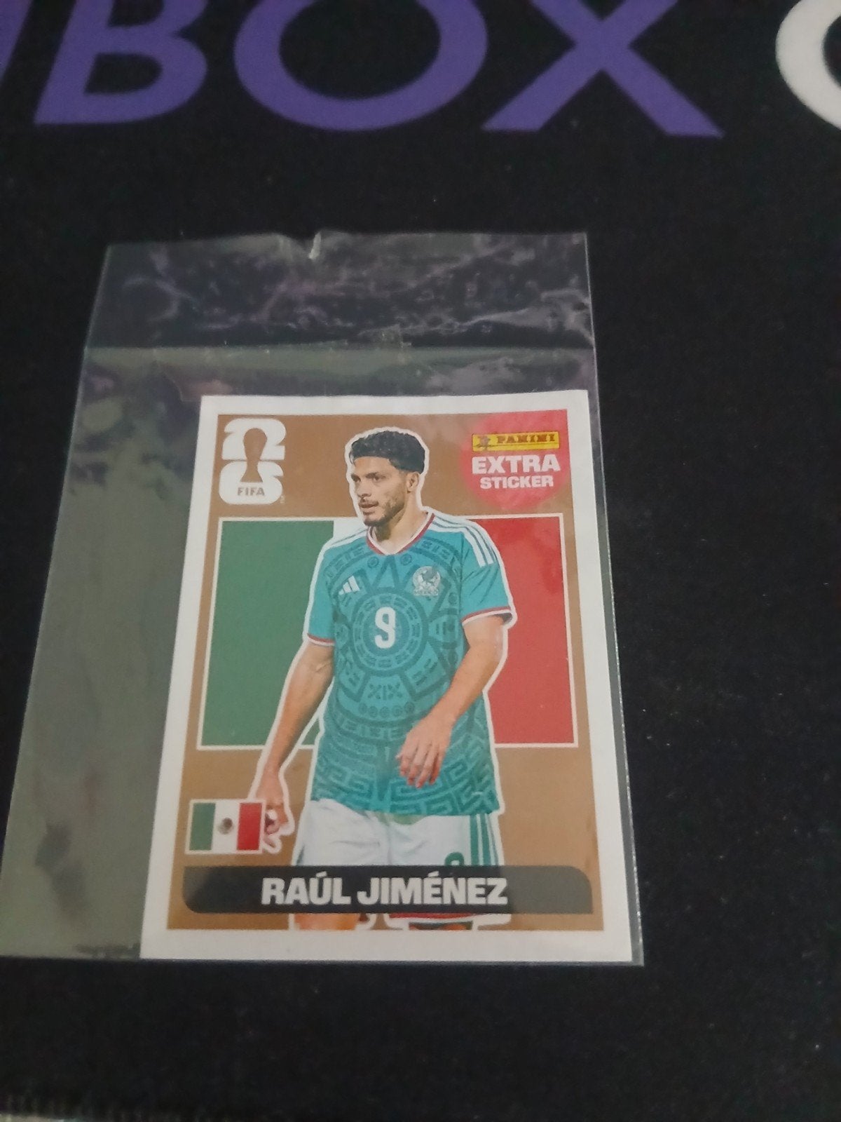 Panini wk sticker raul jiménez goud, Hobby en Vrije tijd, Stickers en Plaatjes, Ophalen of Verzenden, Zo goed als nieuw, Sticker