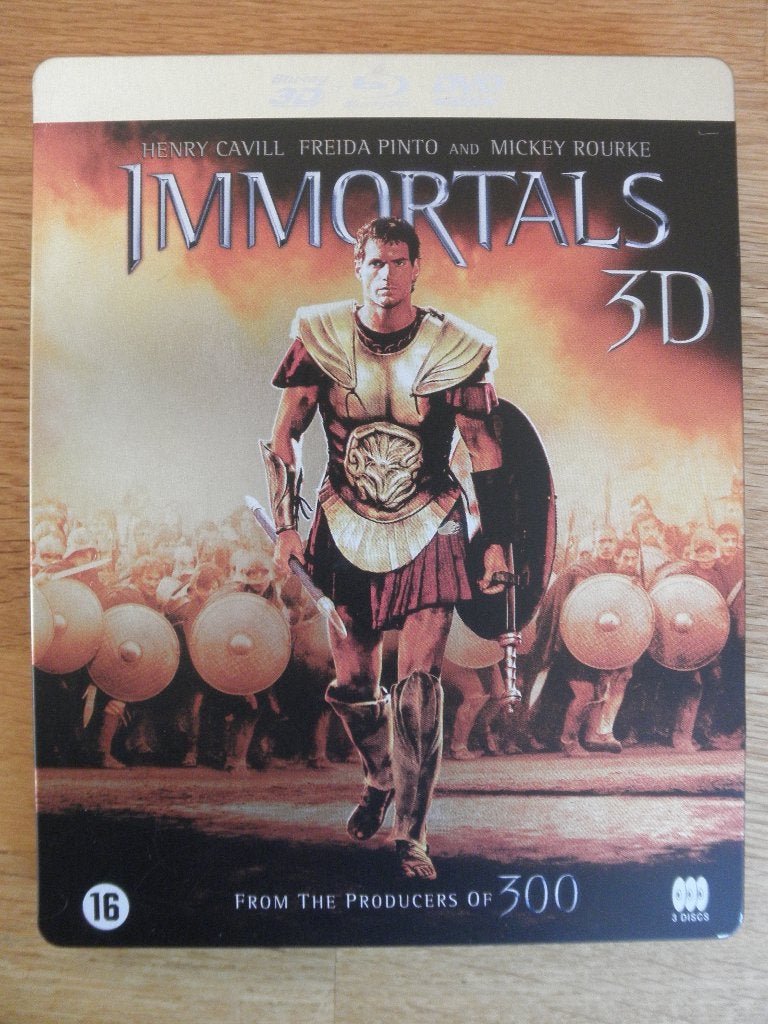 Immortals 3d (Blu-ray 3d, Blu-ray en DVD), Ophalen of Verzenden, Zo goed als nieuw, Actie