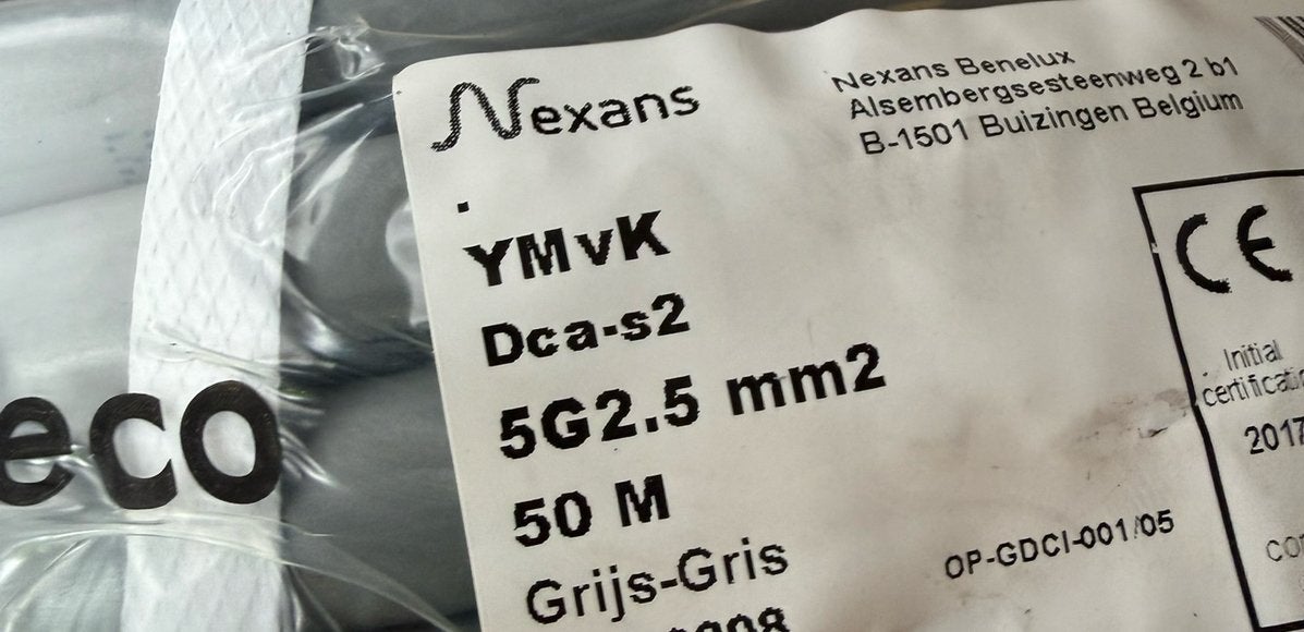 Ymvk 5x2,5 50 meter nieuw, Overige materialen, Nieuw, 15 m² of meer, Ophalen