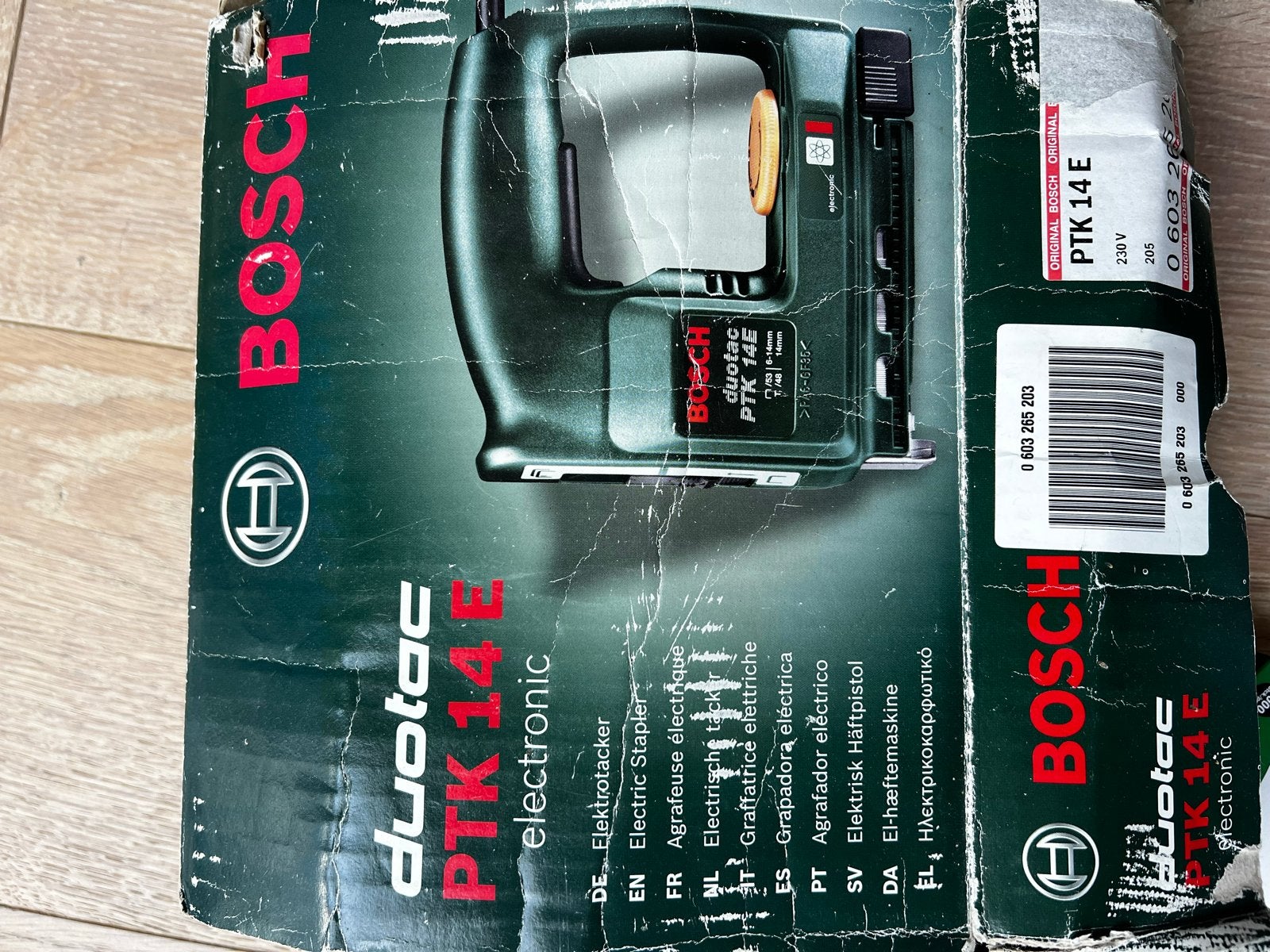 Bosch Duotac PTK 14 E elektrische tacker met nietjes, Ophalen of Verzenden, Gebruikt