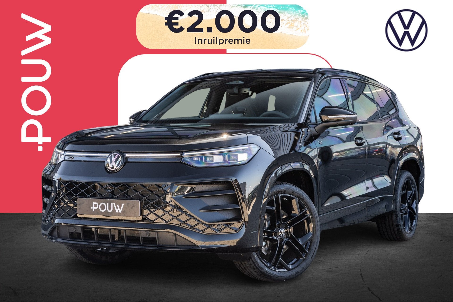 Volkswagen Tayron 1.5 eHybrid 204pk R-Line Edition | Trekhaa, Auto's, Volkswagen, 12 maanden, Stof, 1498 cc, 4 cilinders
