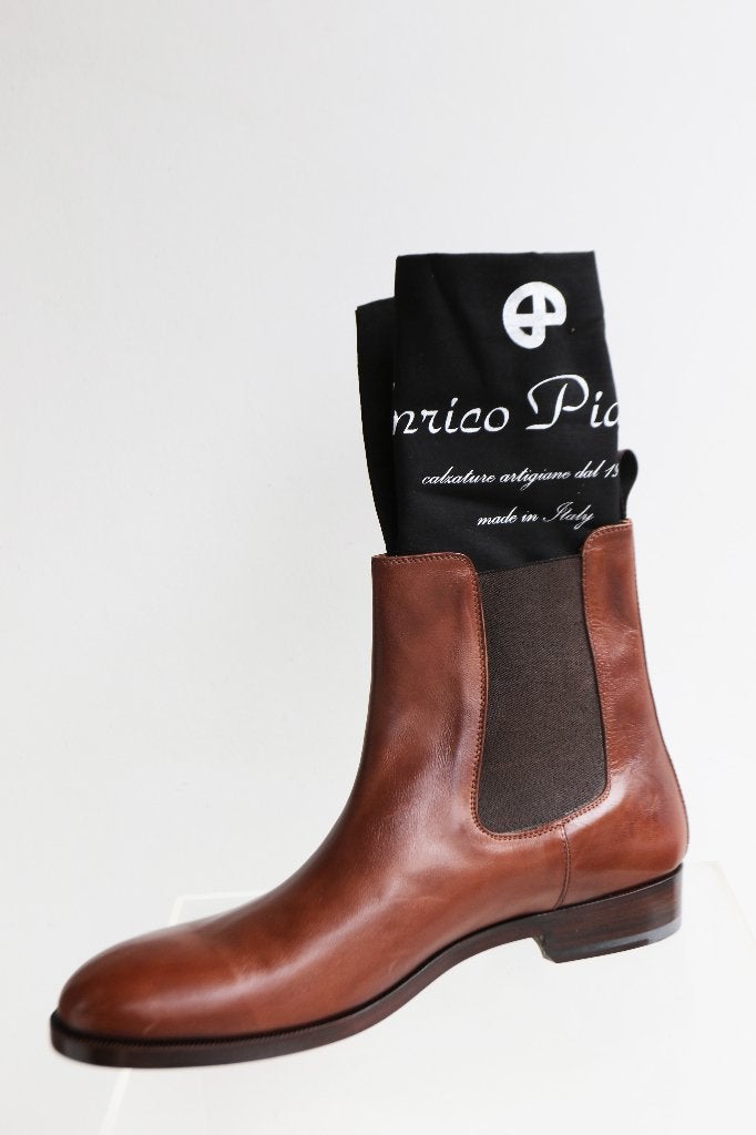 Nieuw! Pracht Chelsea boot van Enrico Piaceri in 12 = 47, Enrico Piaceri, Bruin, Boots, Nieuw