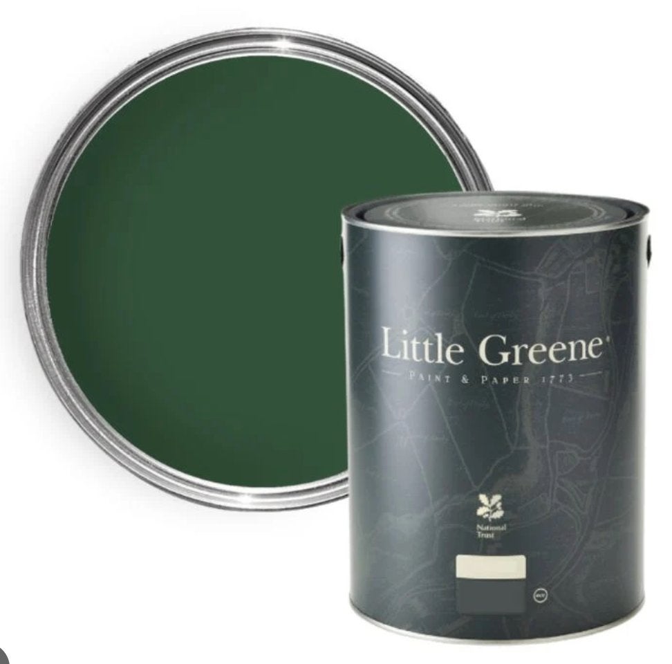 Little Greene Intelligent Eggshell - Puck groen/donkergroen, Nieuw, Ophalen of Verzenden, Verf, Minder dan 5 liter