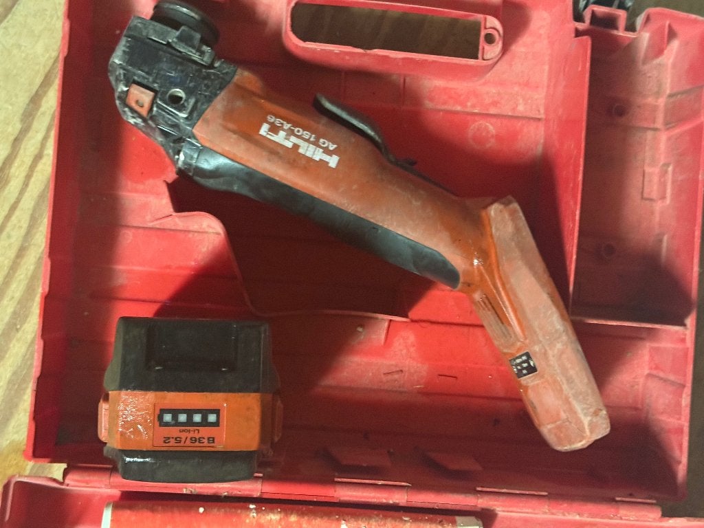 Hilti slijptol 36 v, Gebruikt