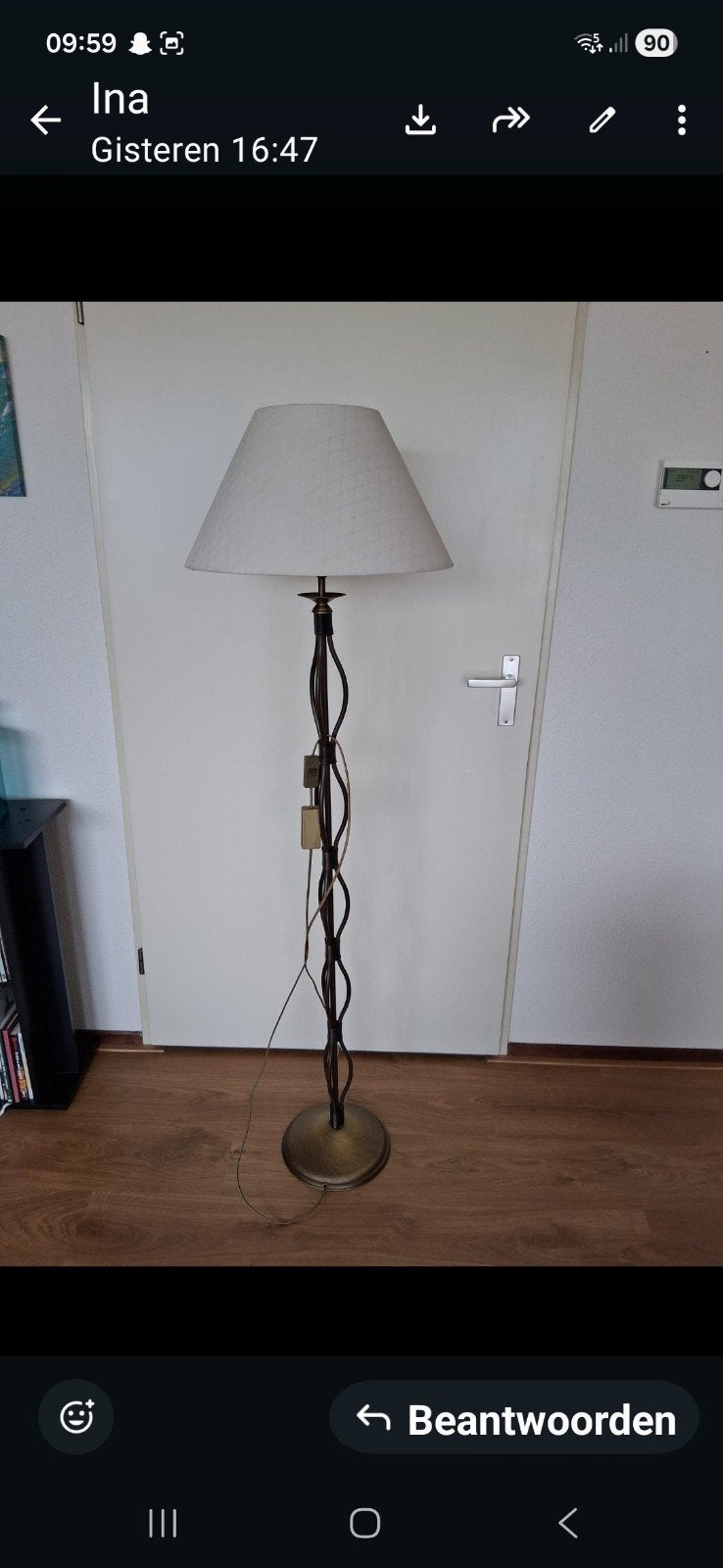 staande lamp, Ophalen, Zo goed als nieuw, 150 tot 200 cm