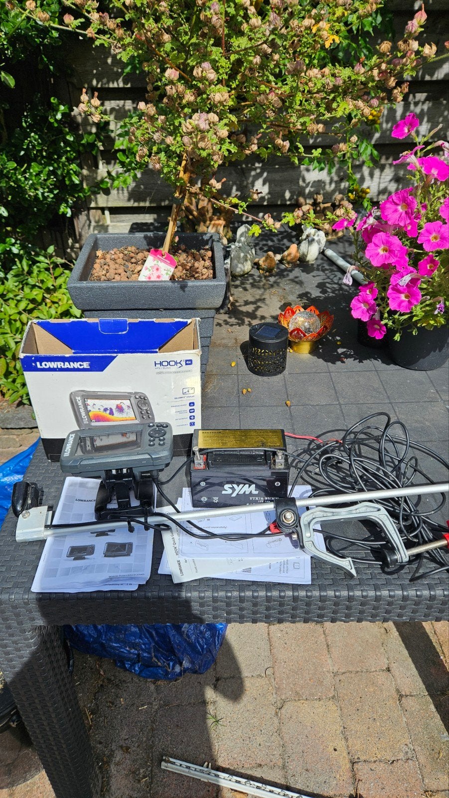 Lowrance hook2 4x GPS visvinder compleet, Ophalen of Verzenden