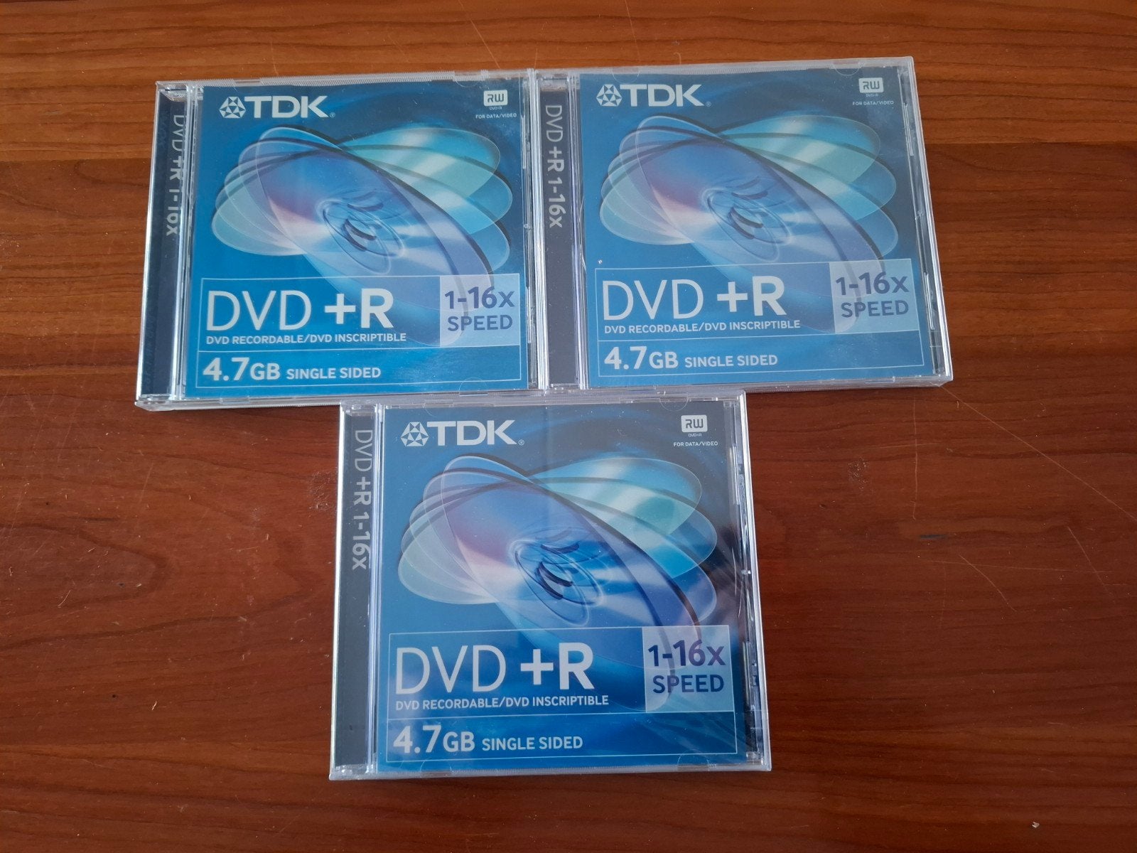 TDK DVD+R 1-16x 4.7GB Single Sided (3 stuks), Ophalen of Verzenden, Nieuw, Dvd, TDK