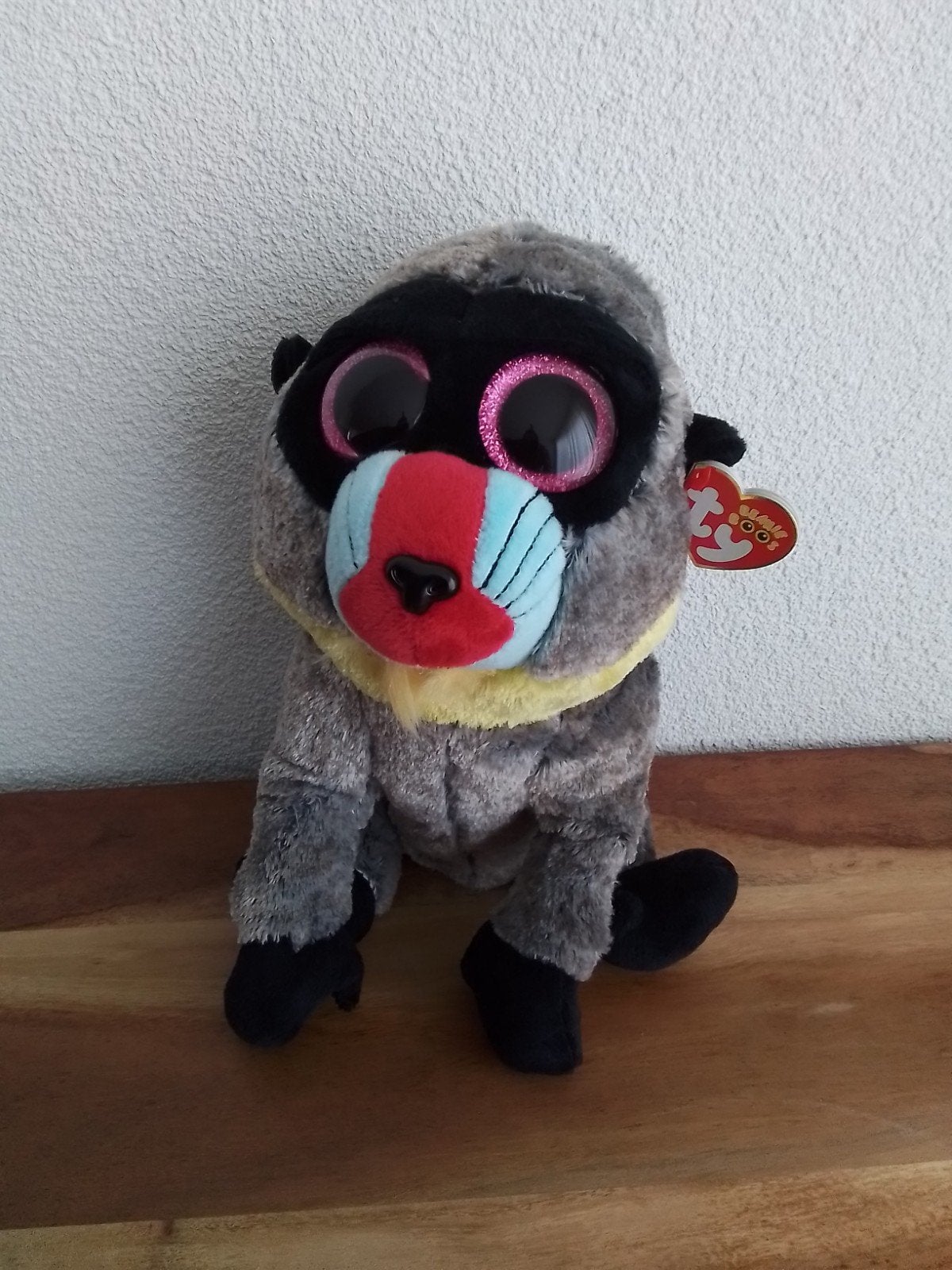 Nieuwe ty knuffel wasabi aap mandrill, Kinderen en Baby's, Speelgoed | Knuffels en Pluche, Ophalen of Verzenden, Nieuw, Overige typen