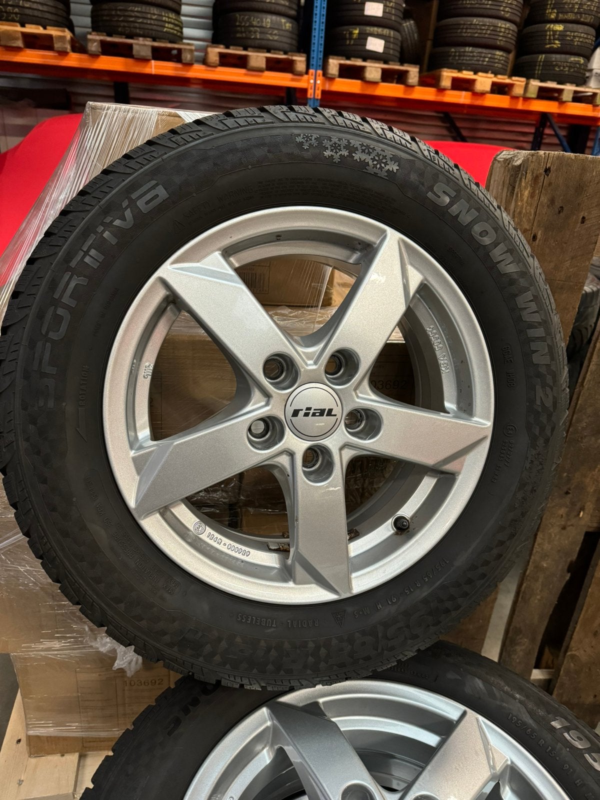 Winterset 195/65R15 Golf A3 Leon Octavia, Ophalen, Gebruikt, 15 inch, Banden en Velgen