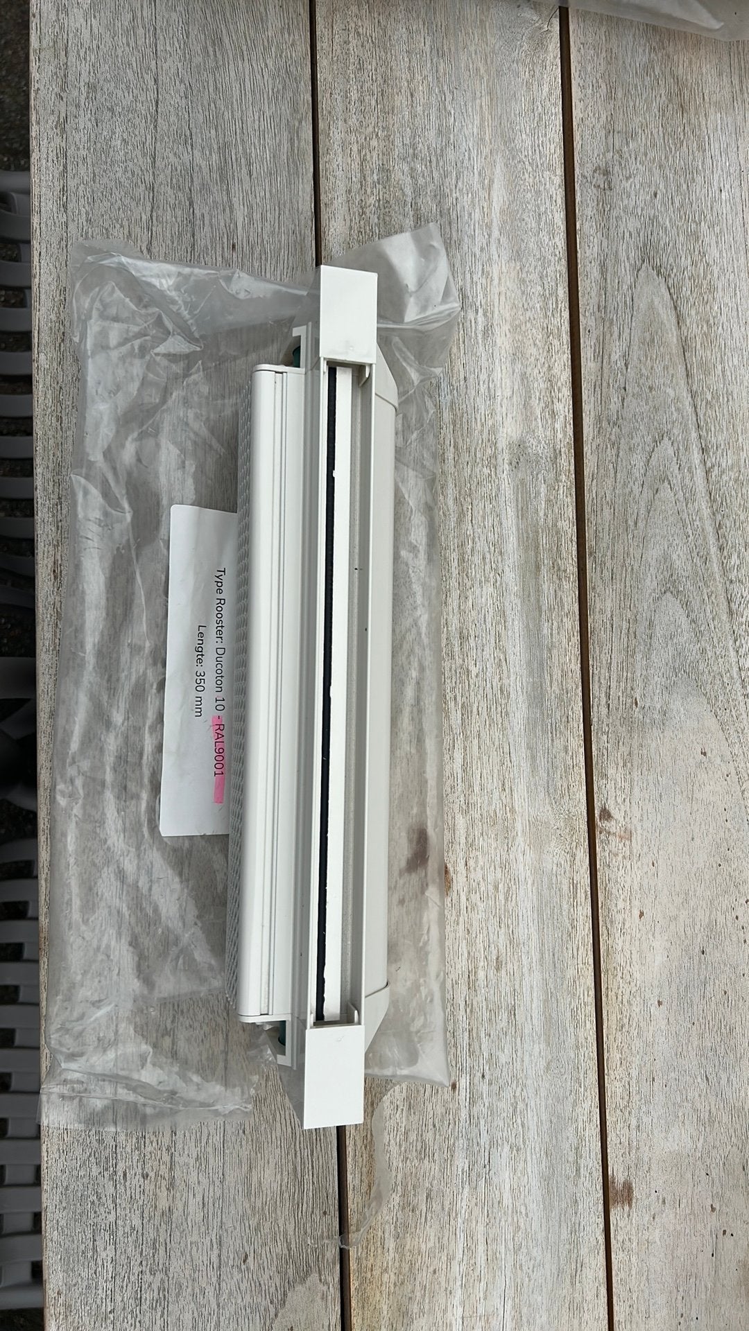 2x Ducoton 10 ventilatieroosters RAL 9001- 350 mm, Ophalen, Nieuw