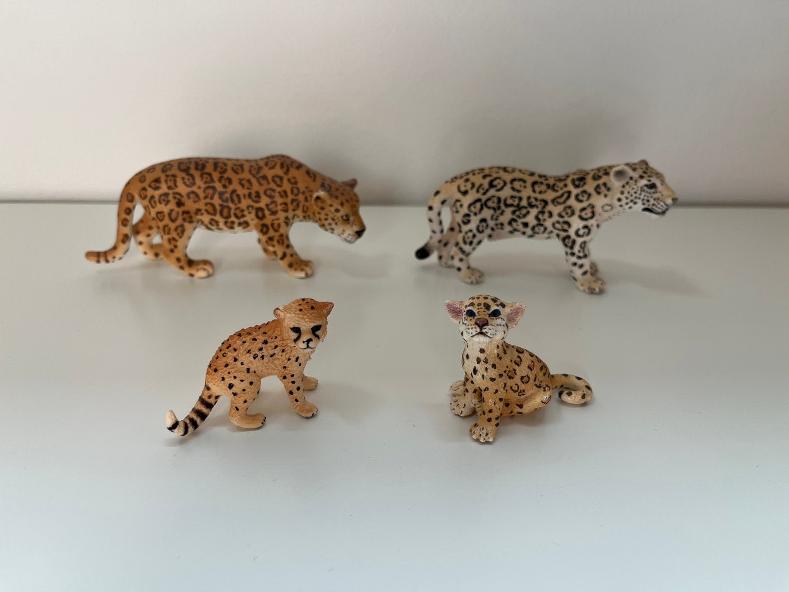 Schleich - Luipaard / Jaguar familie, Ophalen of Verzenden, Gebruikt