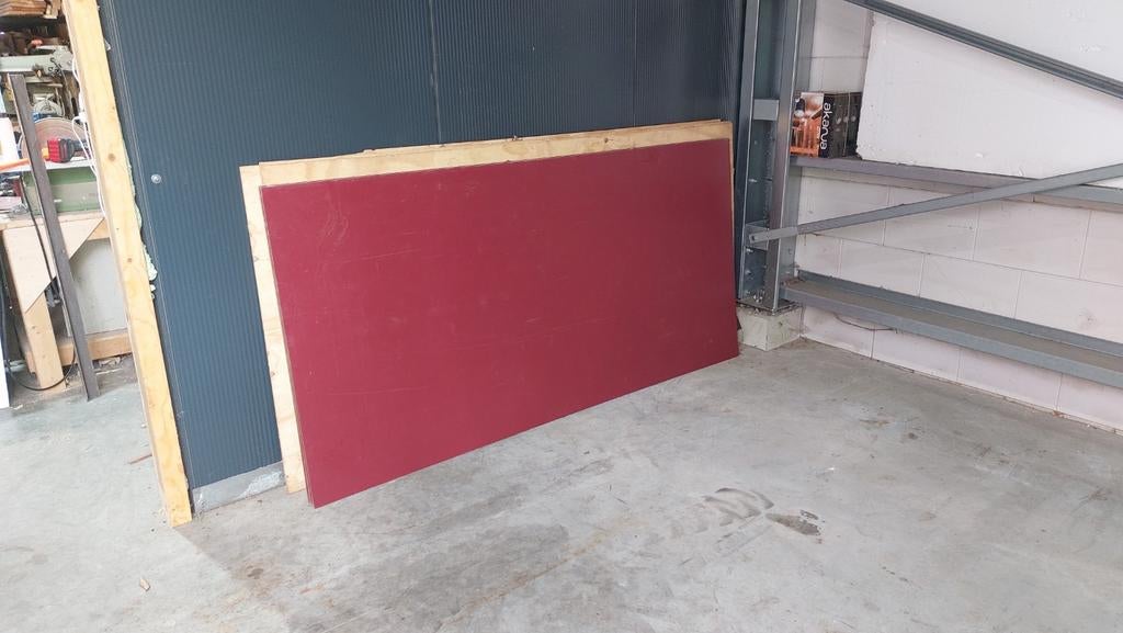 Wijn rood formica platen 236x114x0,8, Doe-het-zelf en Verbouw, Ophalen, Nieuw