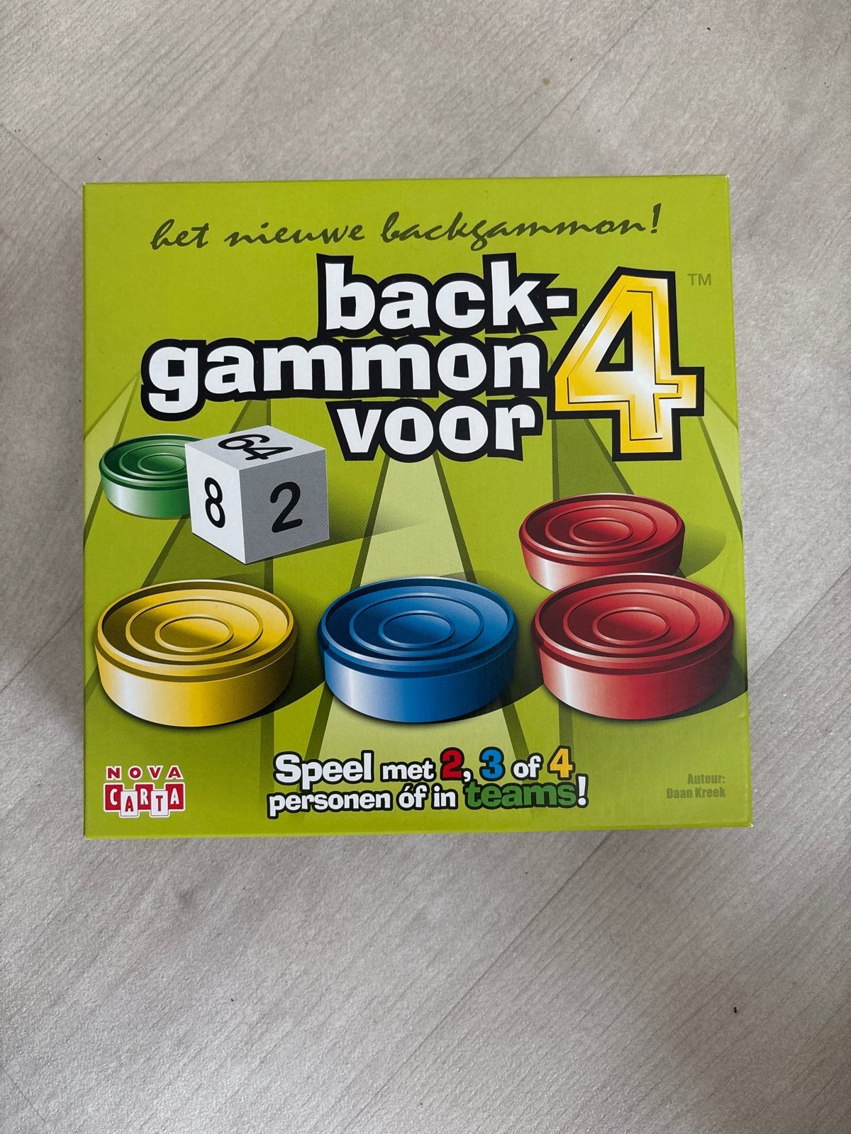 Backgammon voor 4 - Het Nieuwe Backgammon!, Een of twee spelers, Ophalen of Verzenden, Zo goed als nieuw