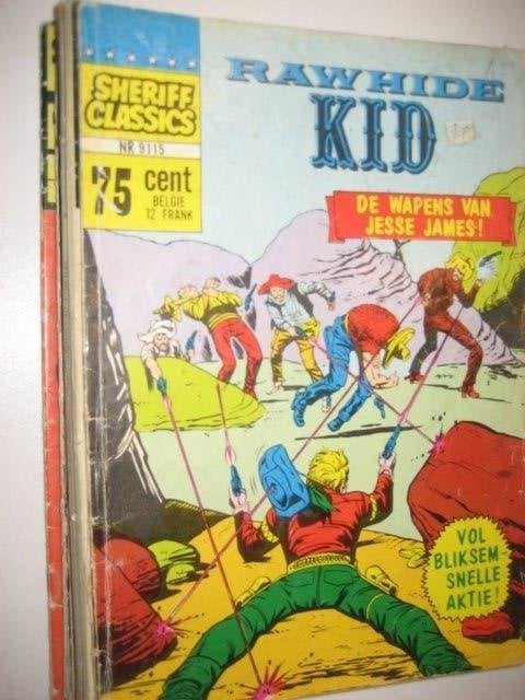 10 x sheriff classics rawhide kid, Meerdere stripboeken, Ophalen of Verzenden, Gelezen