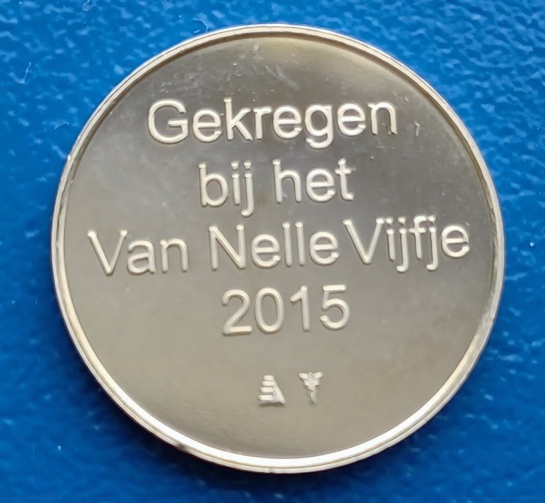 Penning Koffie munt, Van Nelle uit Proofset - 2015, Verzenden, Overige materialen, Nederland