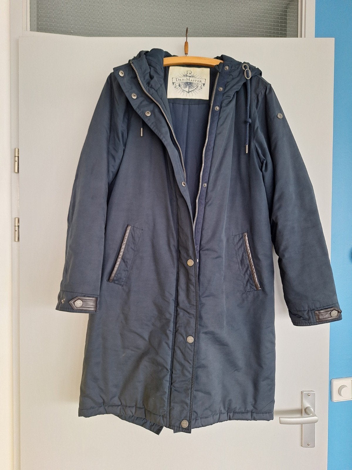 mooie winterjas van driemaster maat l, Dreimaster, Blauw, Maat 42/44 (L), Ophalen of Verzenden
