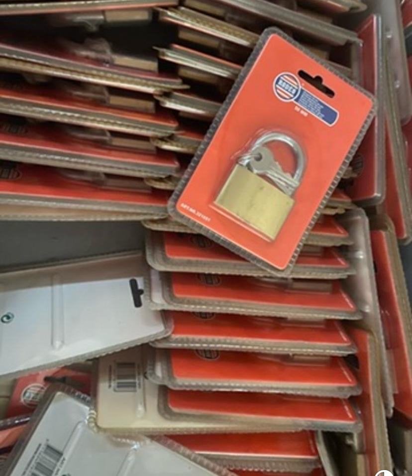 100 Nieuwe Hangsloten met Sleutels - Diverse Maten, Hwhandel, Koper of Messing, Hwhandelsonderneming@outlook.com, Nieuw