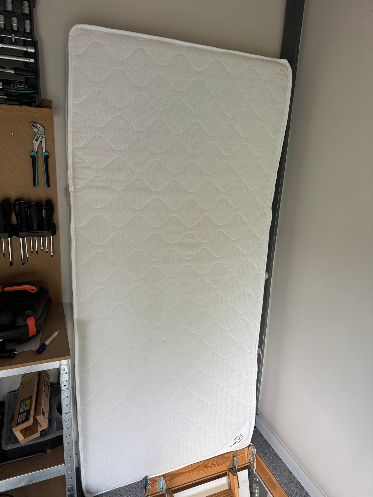 2x Livarno Home matras 90x200 - nagenoeg nieuw, Ophalen, Gebruikt, 90 cm, Eenpersoons