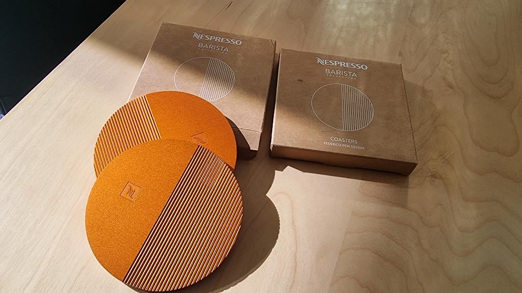 Nespresso Barista onderzetters, set van 2 stuks, Verzenden, Nieuw