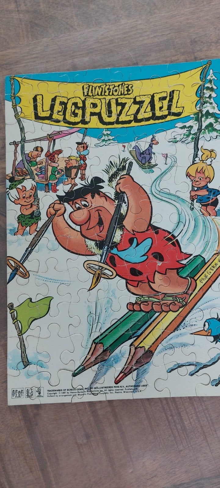 Flinstones legpuzzel compleet in goede staat, Ophalen of Verzenden, Meer dan 50 stukjes, 6 jaar of ouder