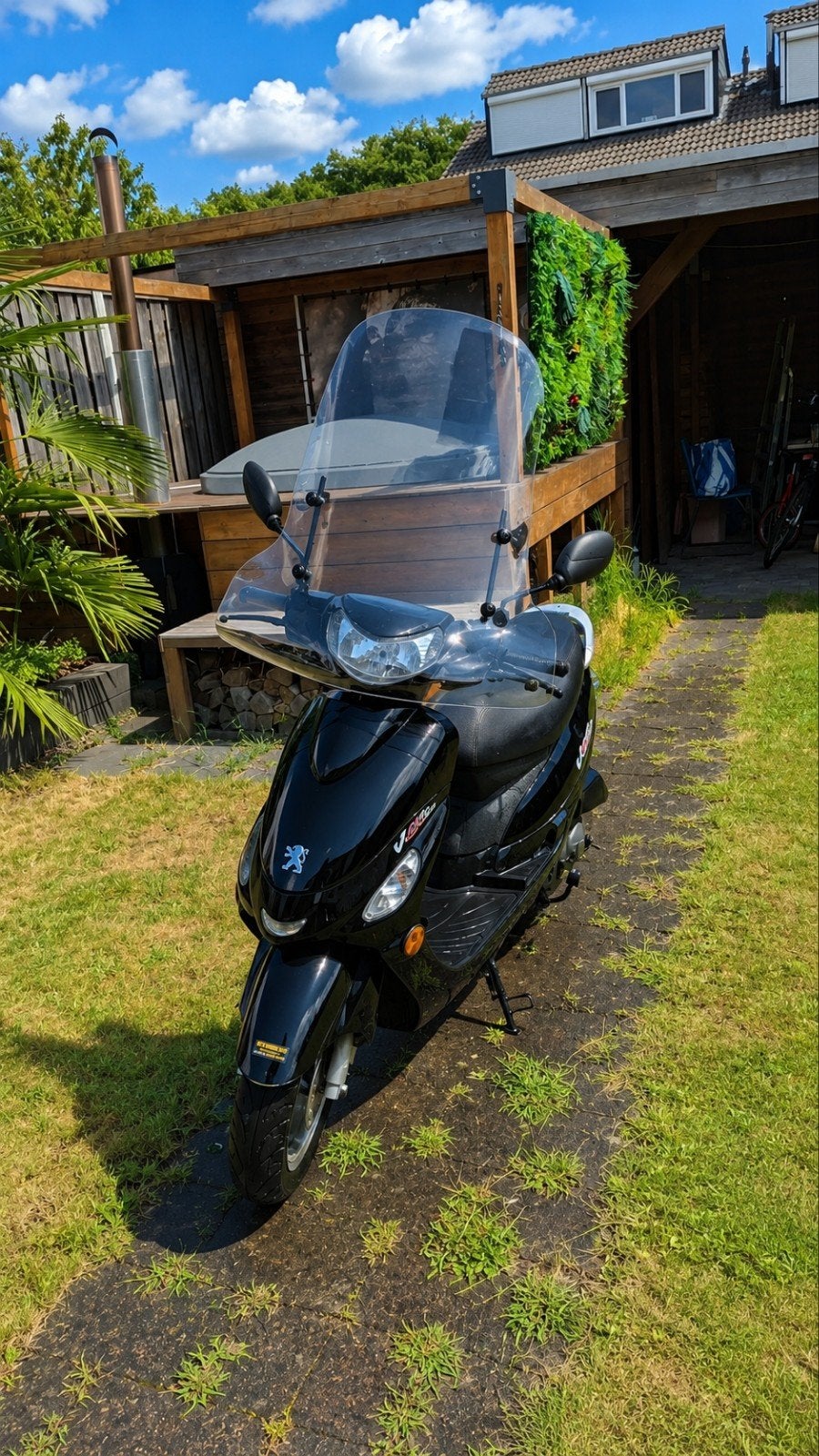 Peugeot V-Clic Scooter - Zwart, Goede Staat, Fietsen en Brommers, Scooters | Peugeot, Ophalen, Gebruikt, Benzine, Overige modellen